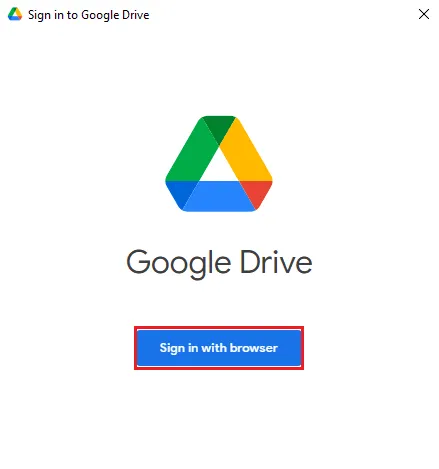 Open Google Drive on the computer after installation
