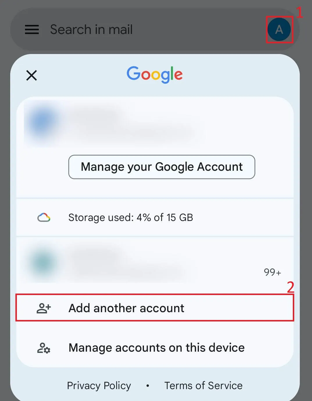 Setting up a new email account in Gmail