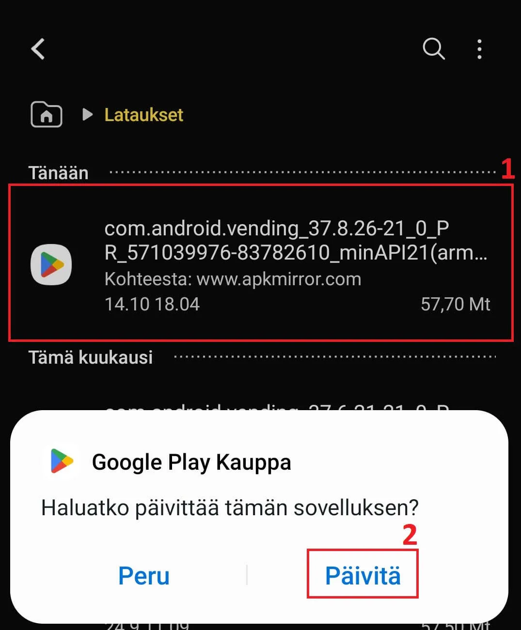 Asenna Play Kauppa Android-laitteellesi