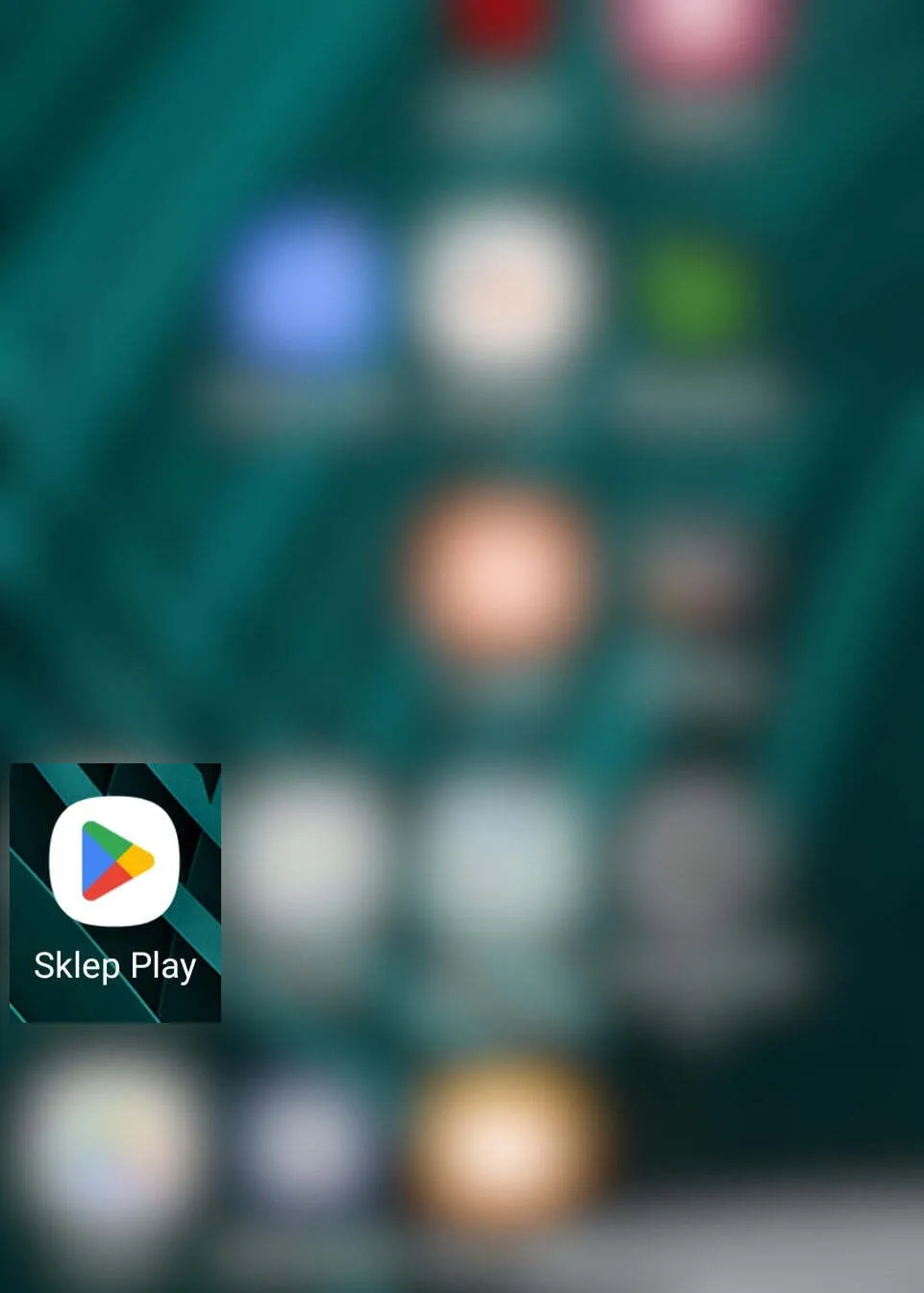 Znajdź Sklep Play na ekranie głównym w systemie Android